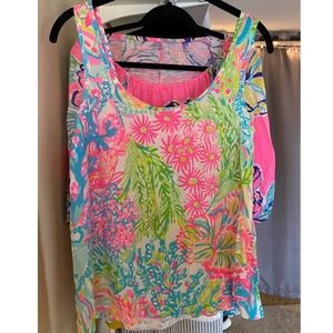 Lilly Pulitzer Cosmos Sleeveless Silk Top